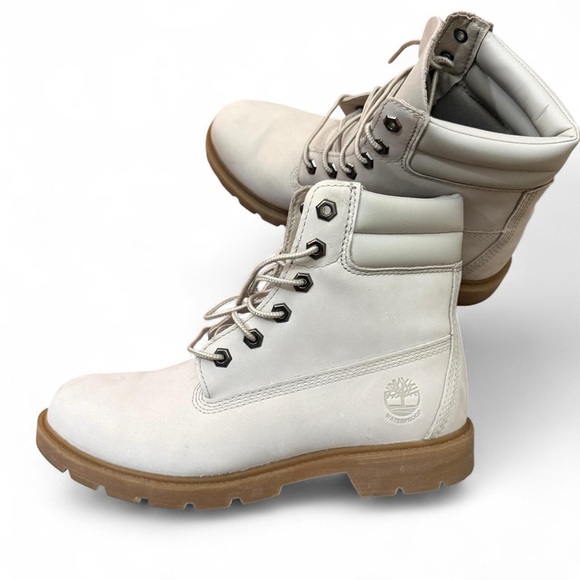 Timberland Women's Off-White Combat Boots - Picture 2 of 8